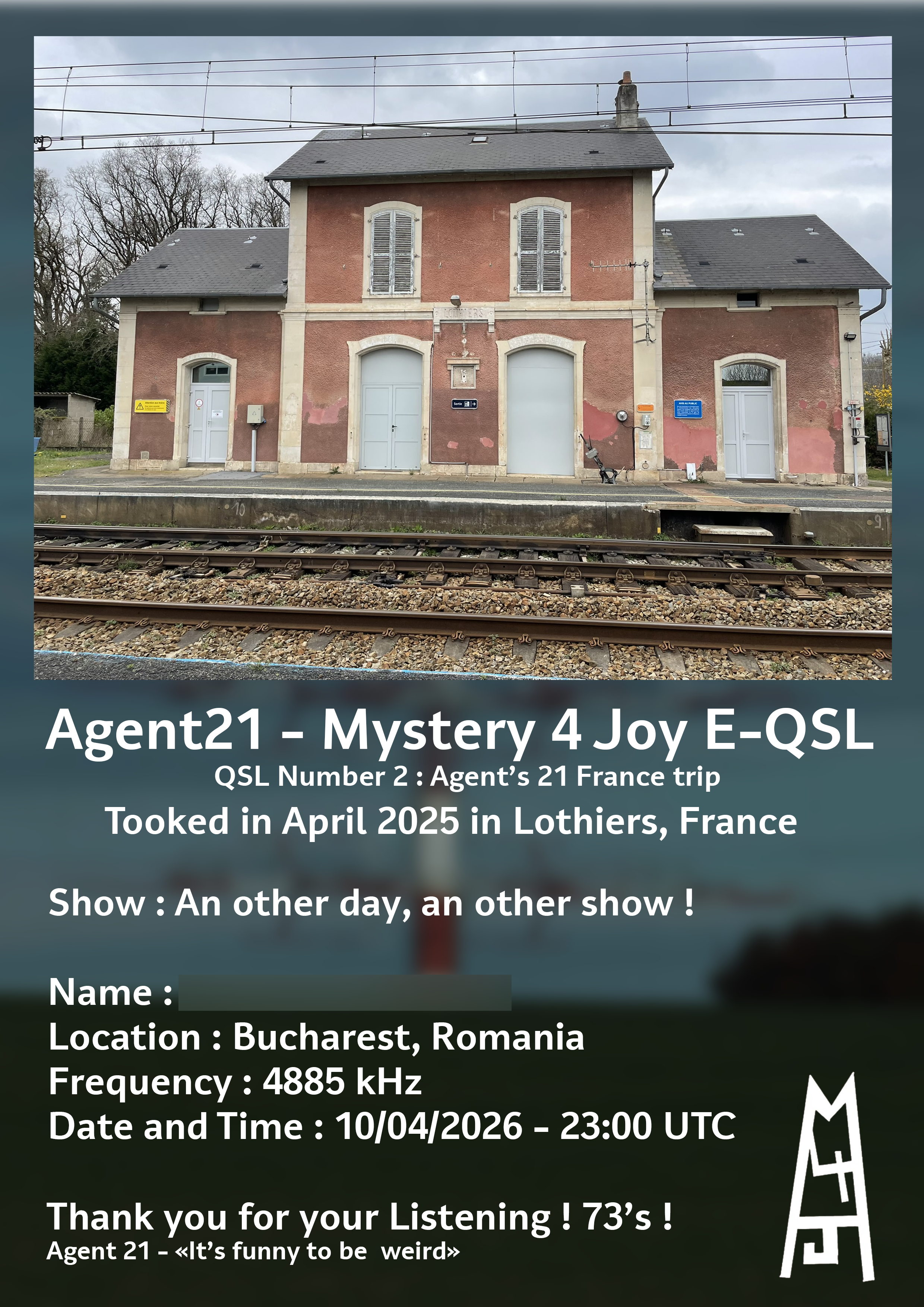 April 2026 E-QSL Card