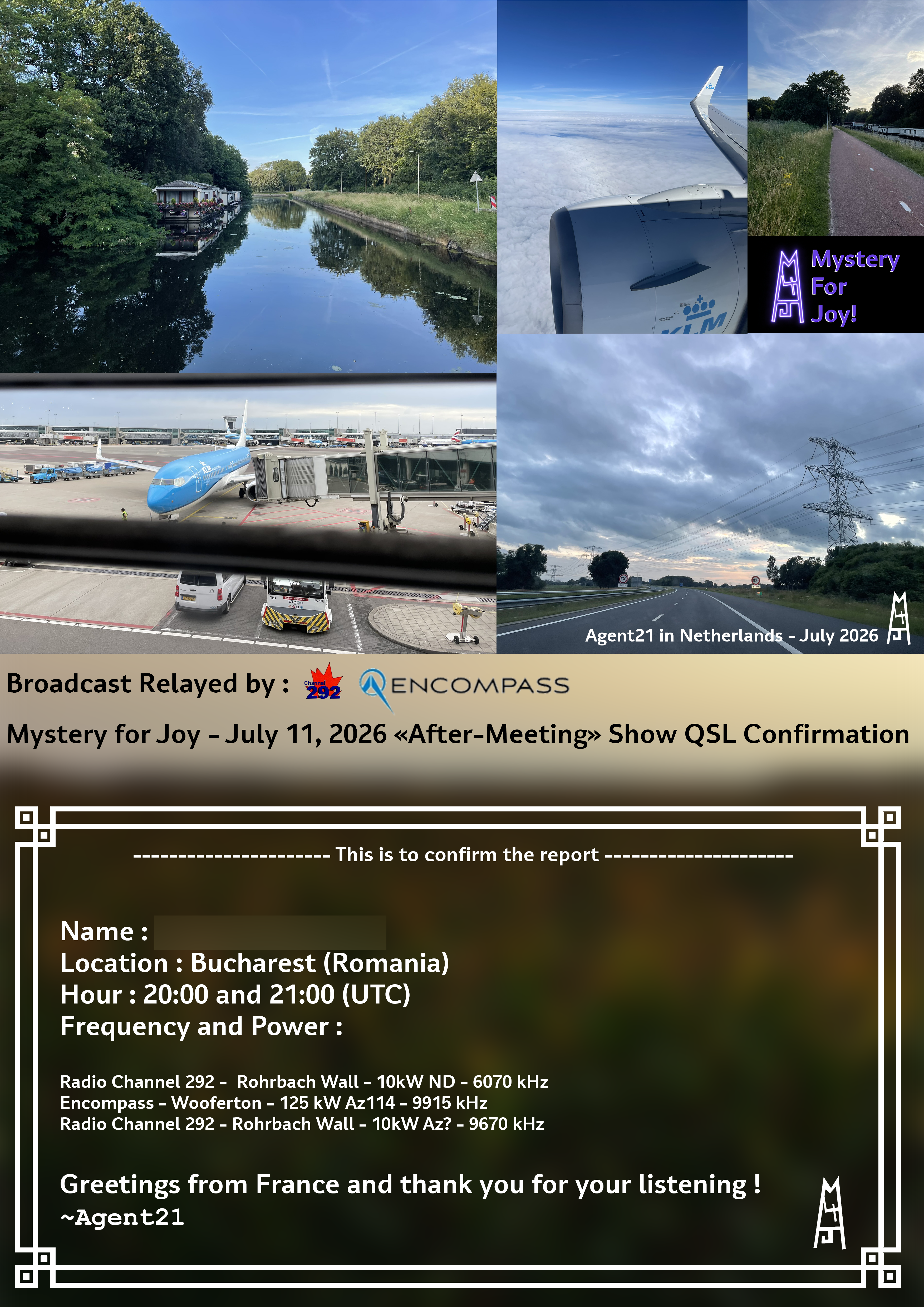 June 2026 E-QSL Card 'After Meeting'